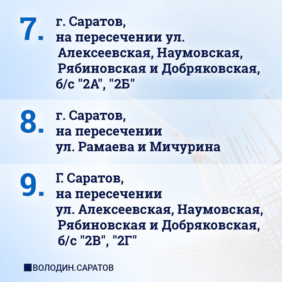 Проблемы 16 саратовских долгостроев будут решать с помощью региональных инвестпроектов