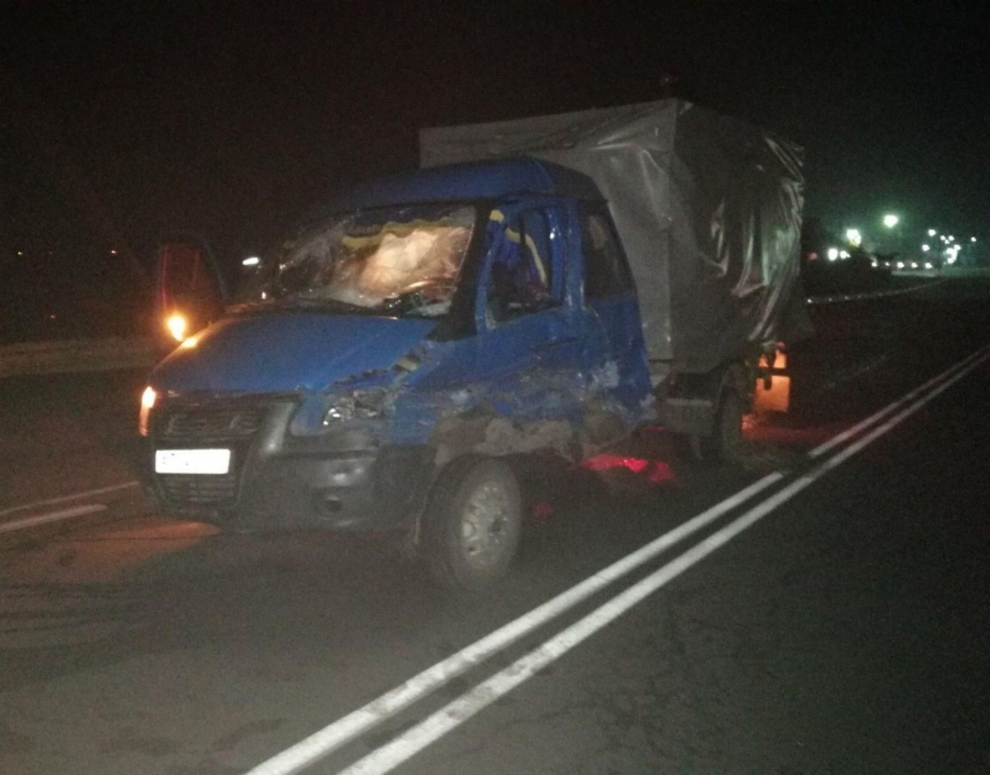 В Петровском районе «КамАЗ» протаранил «ГАЗель». Пострадал мужчина