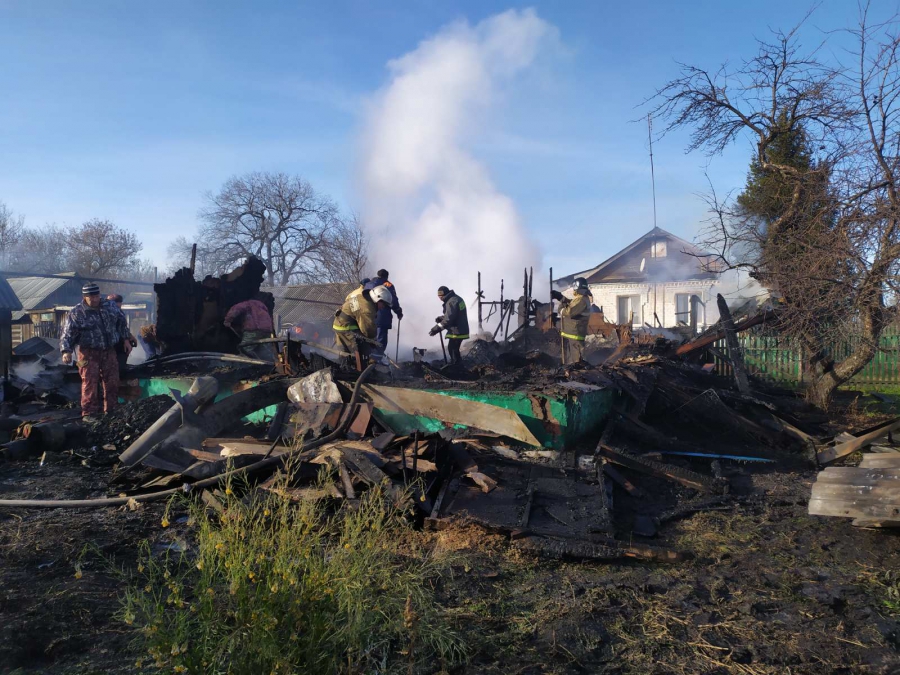 СК о пожаре под Ртищевом: Дом сгорел дотла вместе с двумя детьми
