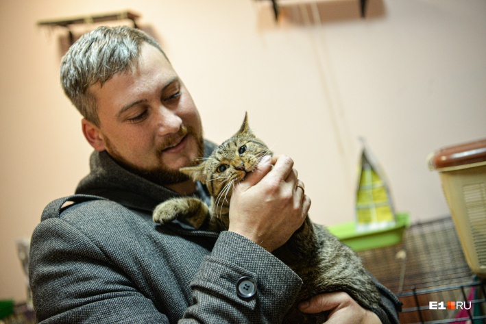 Саратовский дальнобойщик вернулся в Екатеринбург за спасенным на трассе котенком