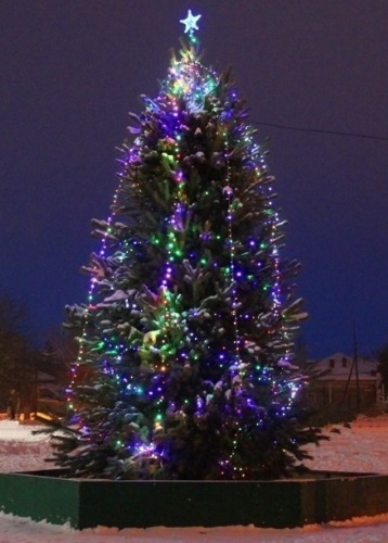 Хвалынские чиновники объяснили украшения из бутылок и картонок на главной елке