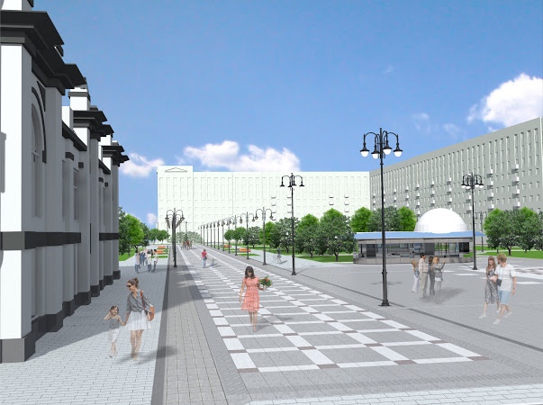 Саратовцам показали возможный дизайн благоустройства площади Кирова