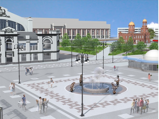 Саратовцам показали возможный дизайн благоустройства площади Кирова