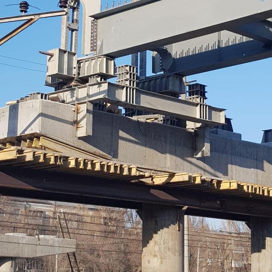 Началось строительство первого пролета Трофимовского моста