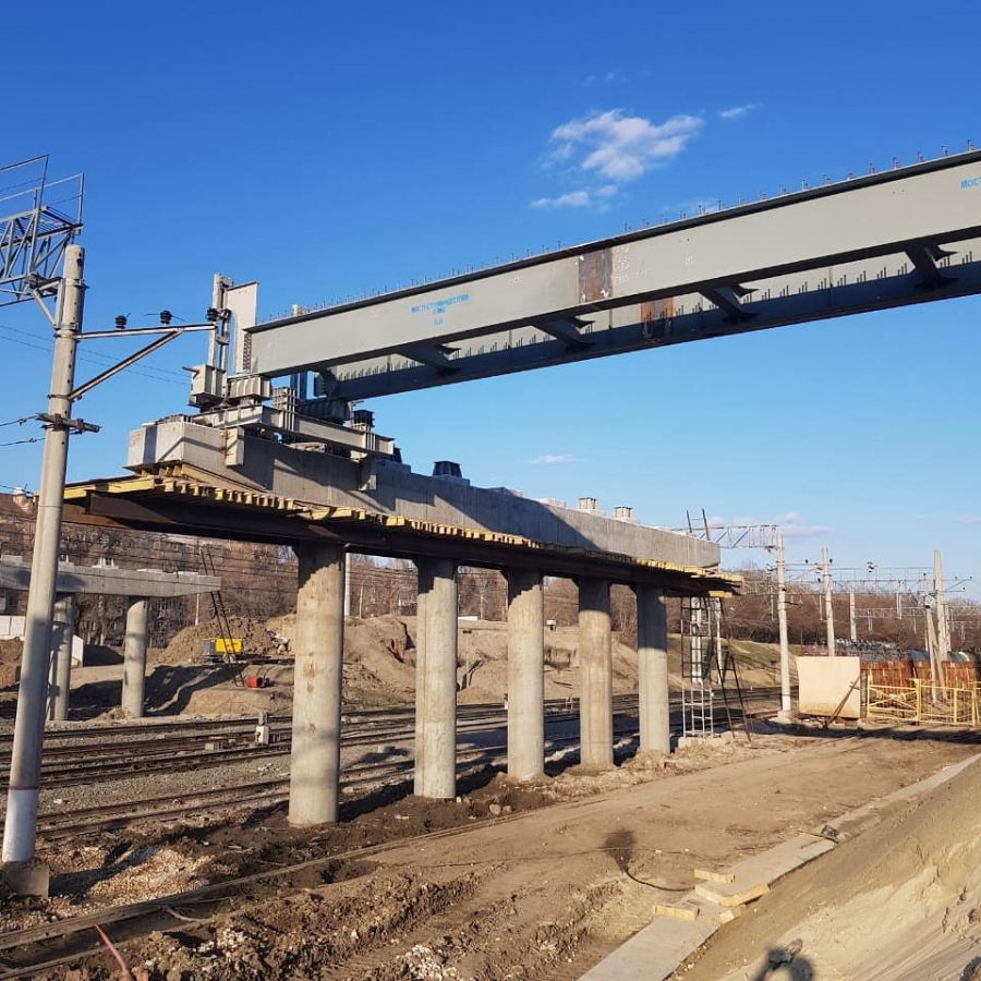 Началось строительство первого пролета Трофимовского моста