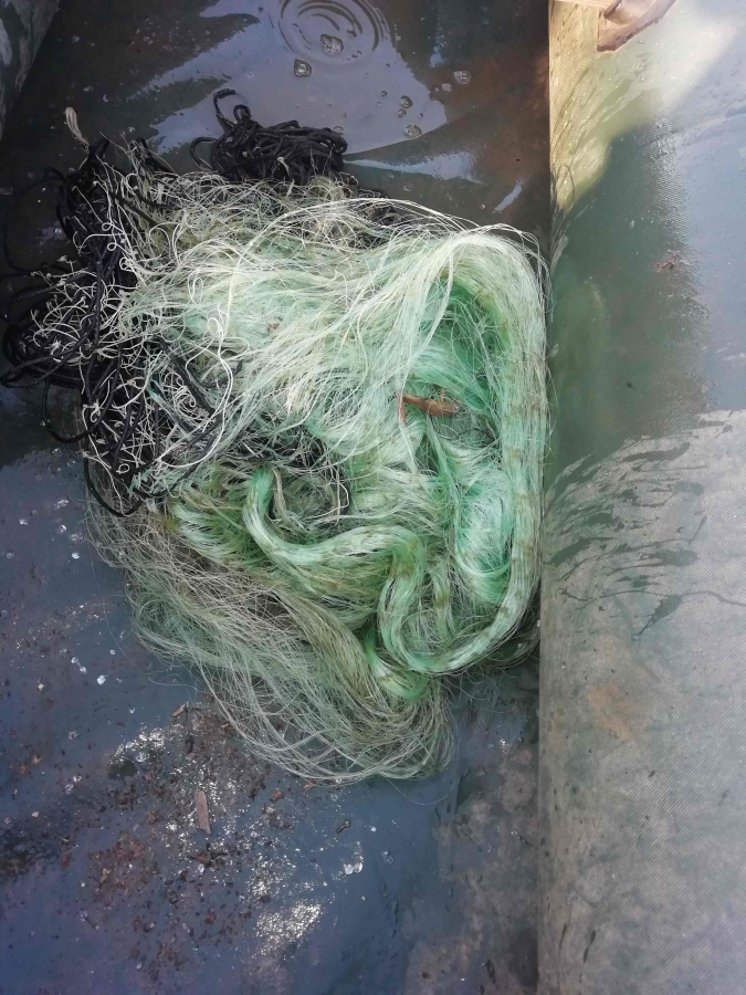 В Дергачевском районе задержали браконьера с 90-метровым орудием