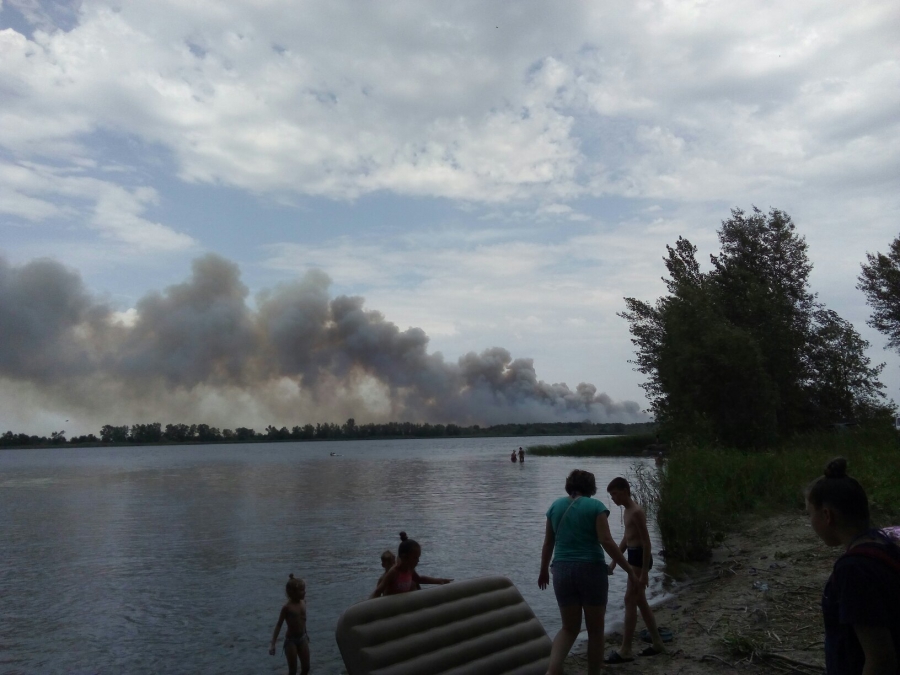 В Духовницком районе горело более 20 гектаров соснового леса