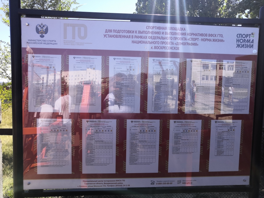 В школе в Воскресенском открыли спортивную площадку ГТО