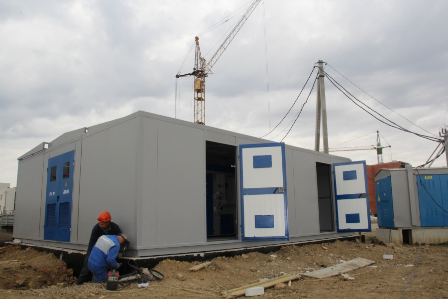 «Облкоммунэнерго» приступило к монтажу трансформаторной подстанции для инфекционного центра