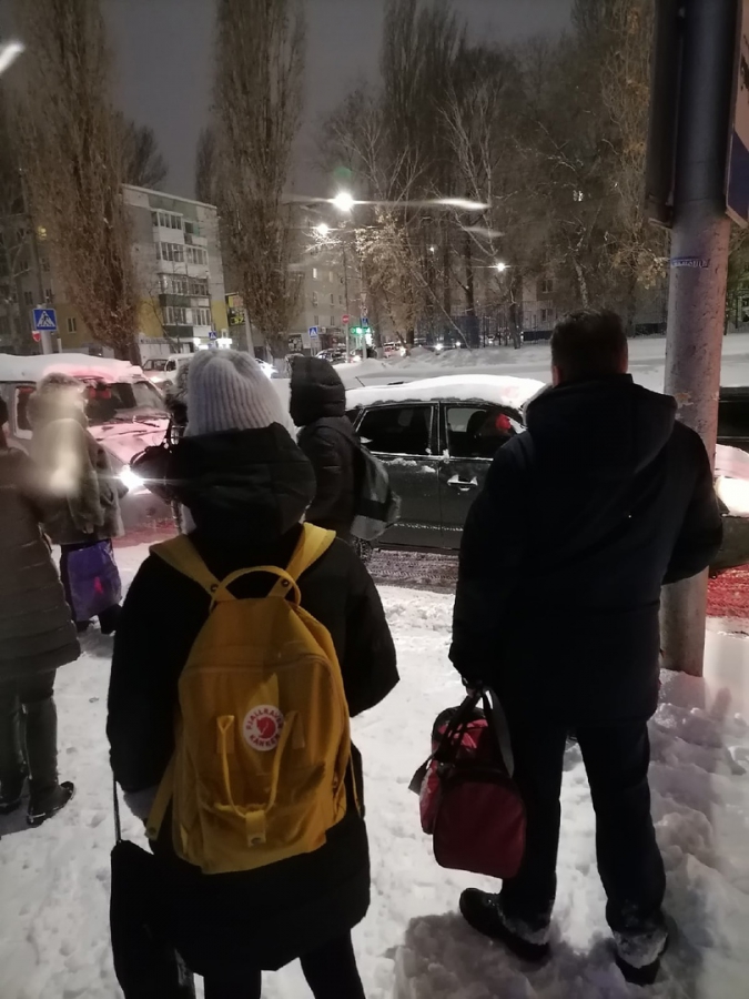 В Саратове снегопад вызвал затяжные перебои в работе трамваев