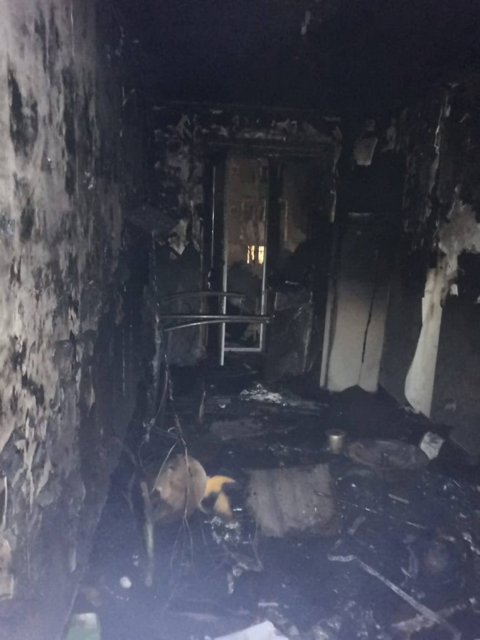 В Саратове пожар в однокомнатной квартире тушили пять пожарных расчетов