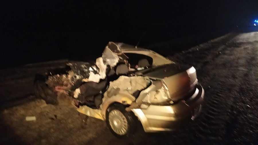 «Опель» превратился в металлолом после столкновения с «МАЗом». Водитель погиб