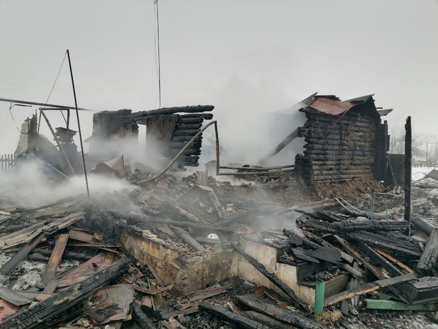 Под Балашовом женщина обгорела на пожаре в частном доме