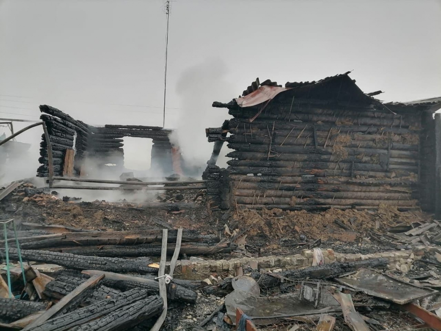 Под Балашовом женщина обгорела на пожаре в частном доме