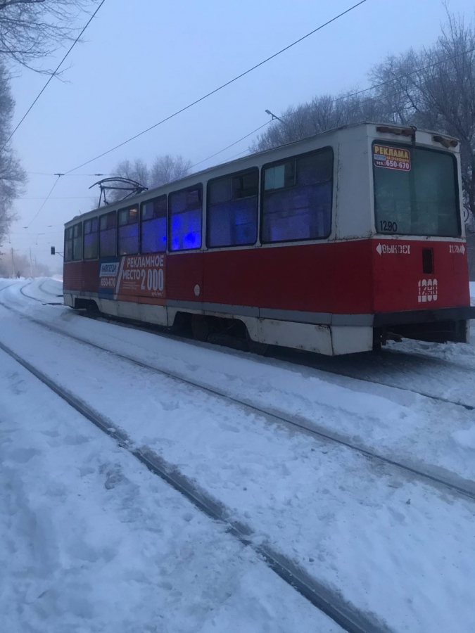 В Саратове трамвай маршрута №3 загорелся в час пик