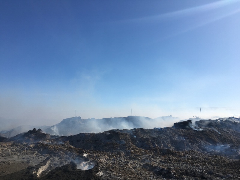 В Балаковском районе уже 10 дней тлеет лузга