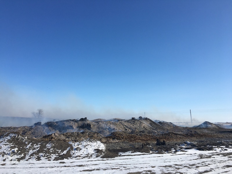 В Балаковском районе уже 10 дней тлеет лузга
