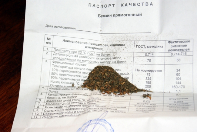 На саратовские АЗС поступал бензин из подпольного завода