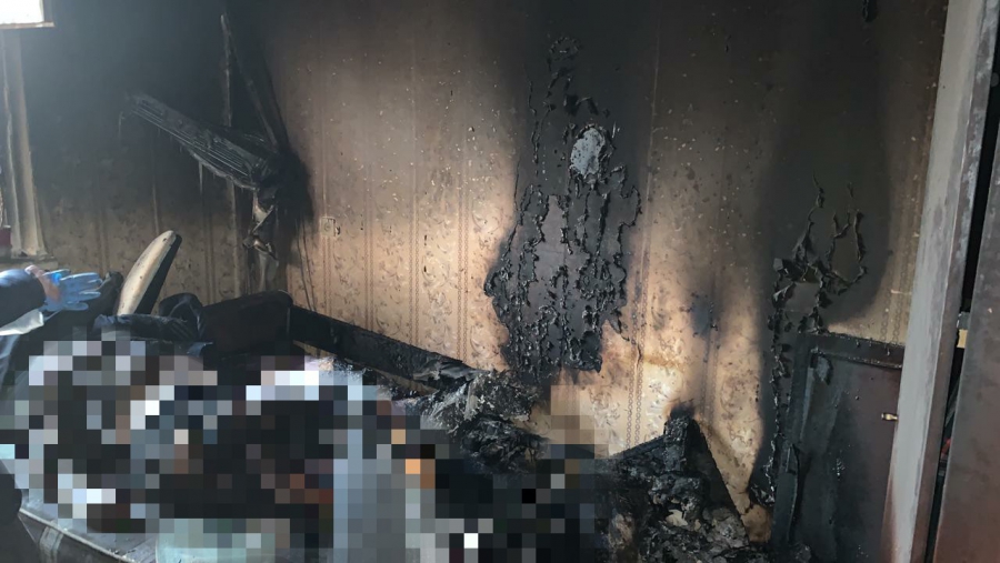 На Томской мужчина сгорел на диване