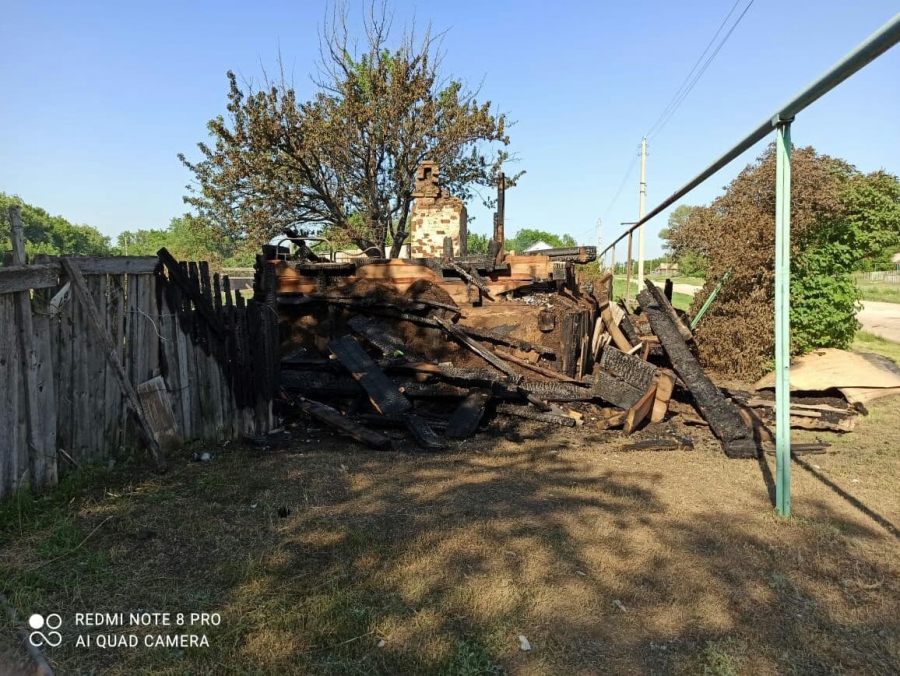 В результате пожара в частном доме пострадала пожилая женщина