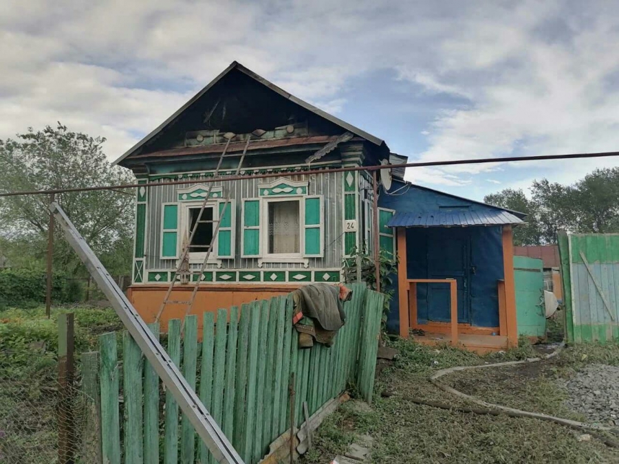 На пожаре в деревянном доме пострадал пенсионер