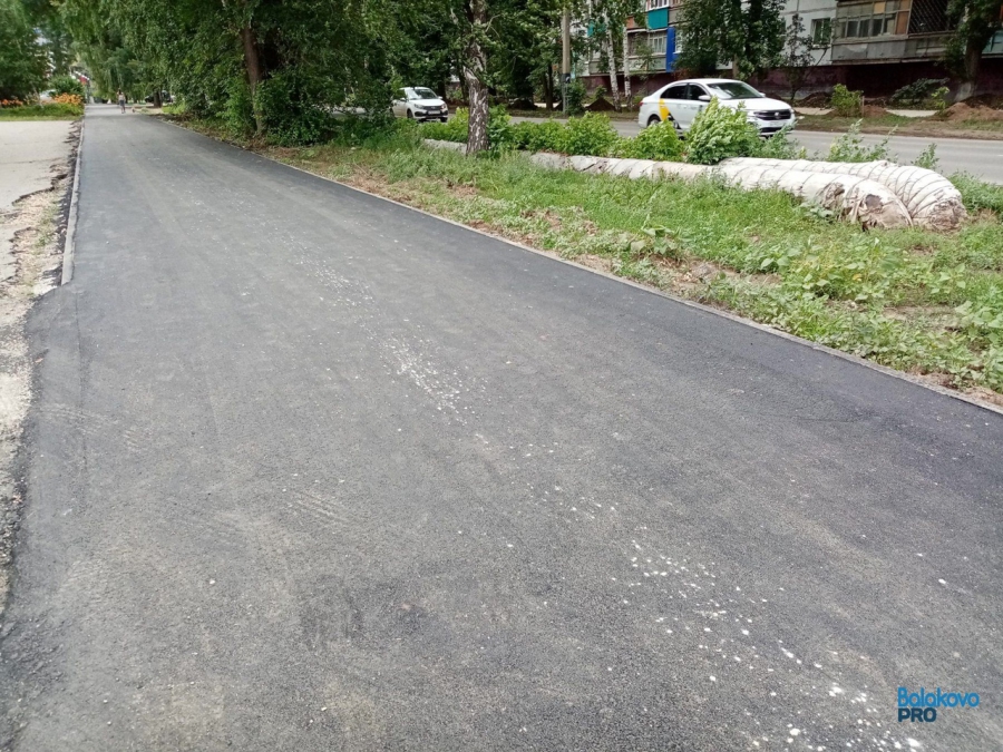 Балаковские дорожники во время ремонта дорог закатали ветки в асфальт