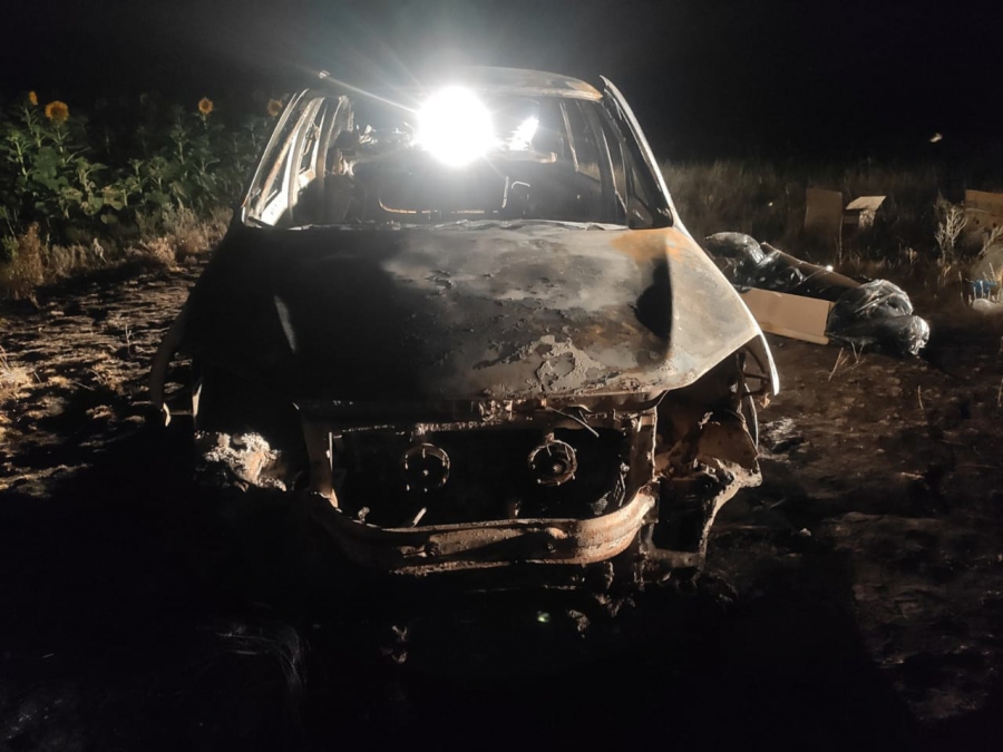 Житель Перелюбского района сгорел в «Гранте» возле поля подсолнухов