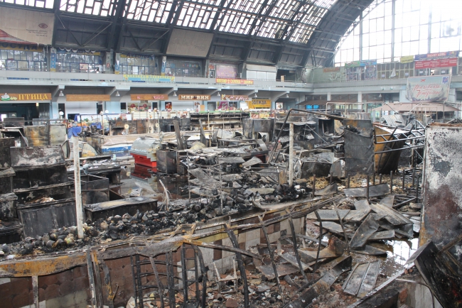 Рынок после пожара