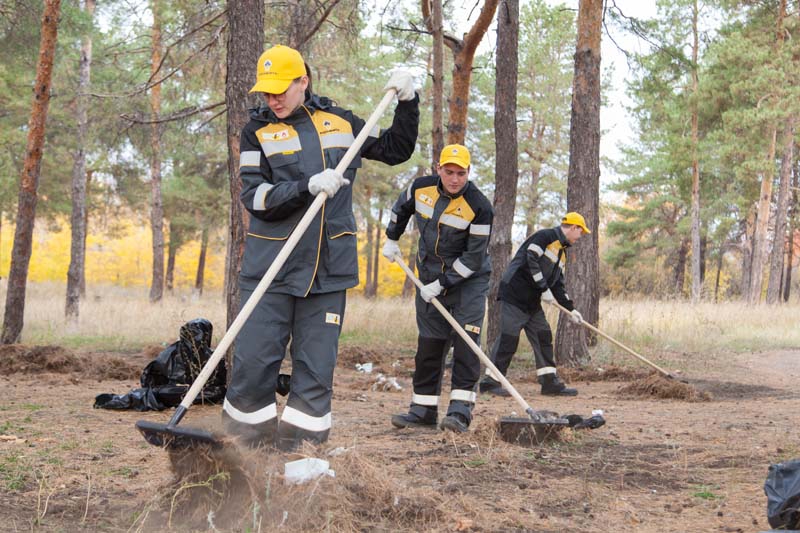 Волонтеры Саратовского НПЗ провели экологическую акцию «Чистый лес»