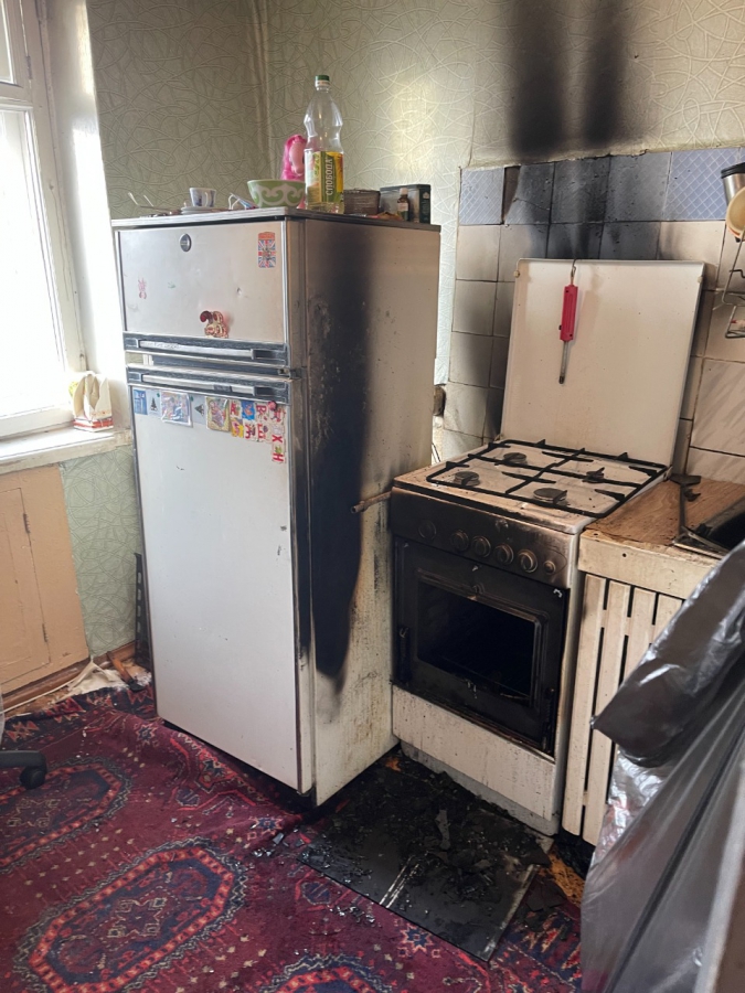 В квартире на Рабочей сгорела газовая плита