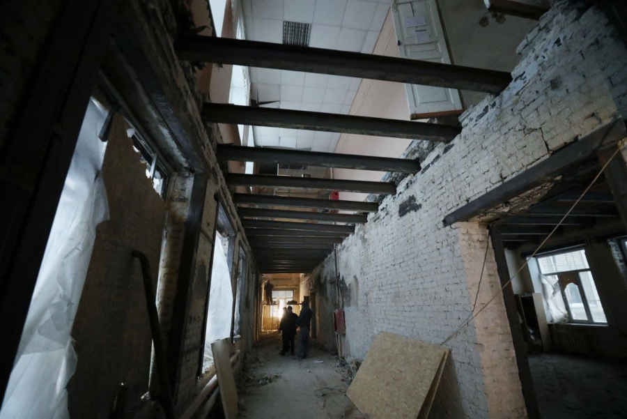 В горевшей табаковской школе заменили балки, усилили проемы