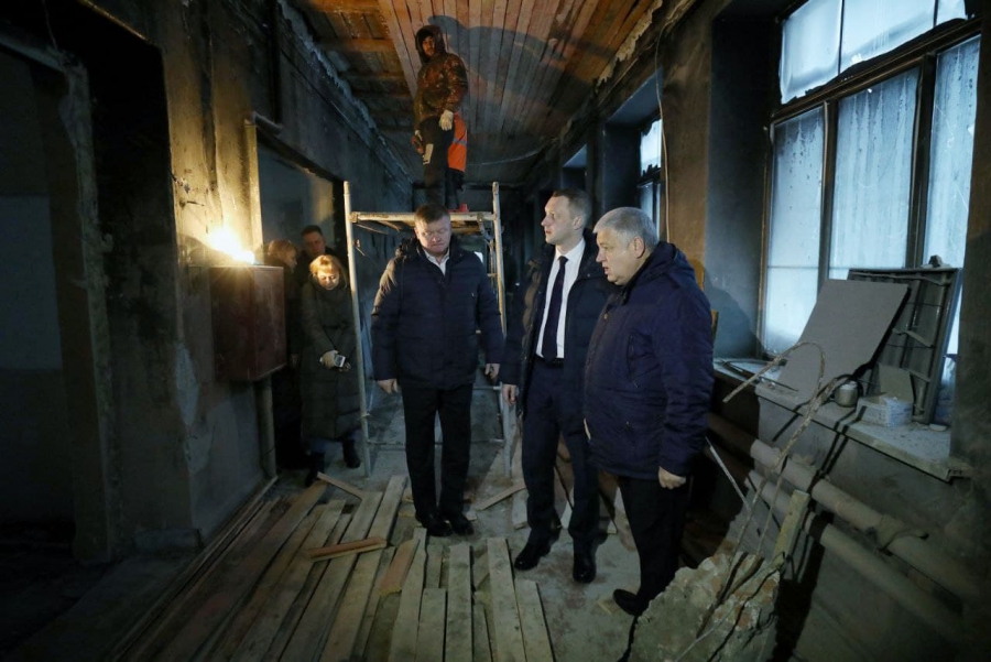 В горевшей табаковской школе заменили балки, усилили проемы