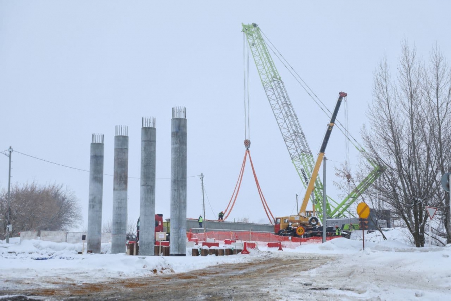 Первый этап строительства путепровода в Татищевском районе завершат в этом году