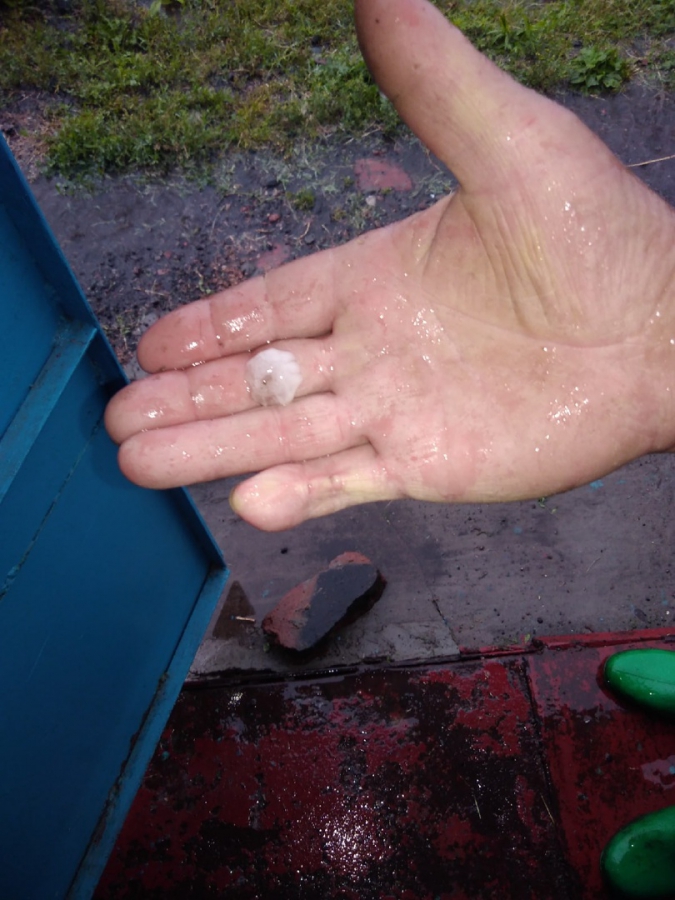 Ртищево и Балашов завалило градом размером с черешню