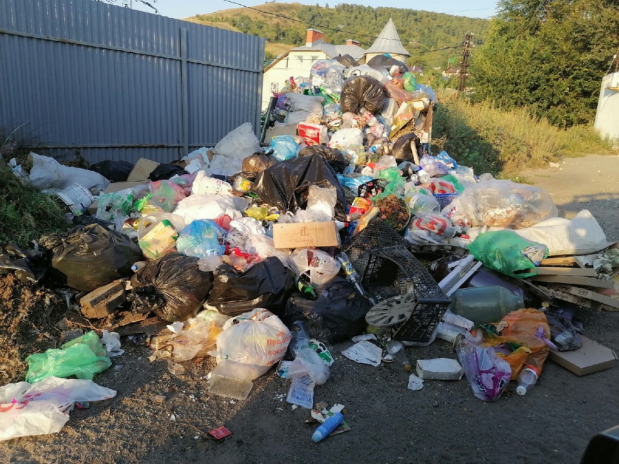 Жители поселка Заплатиновка жалуются на огромную кучу мусора