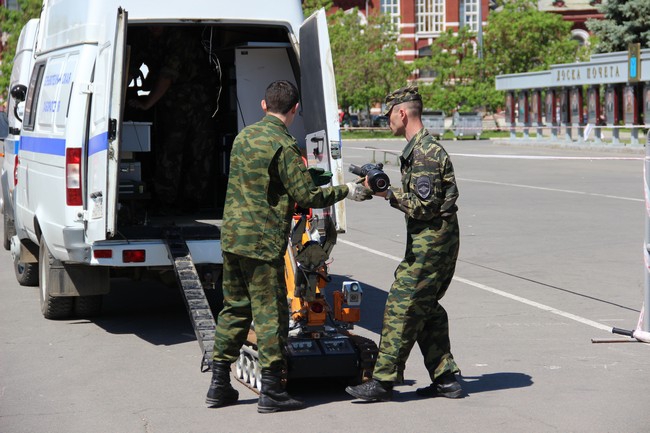 На Театральной площади обезвредили «бомбу»