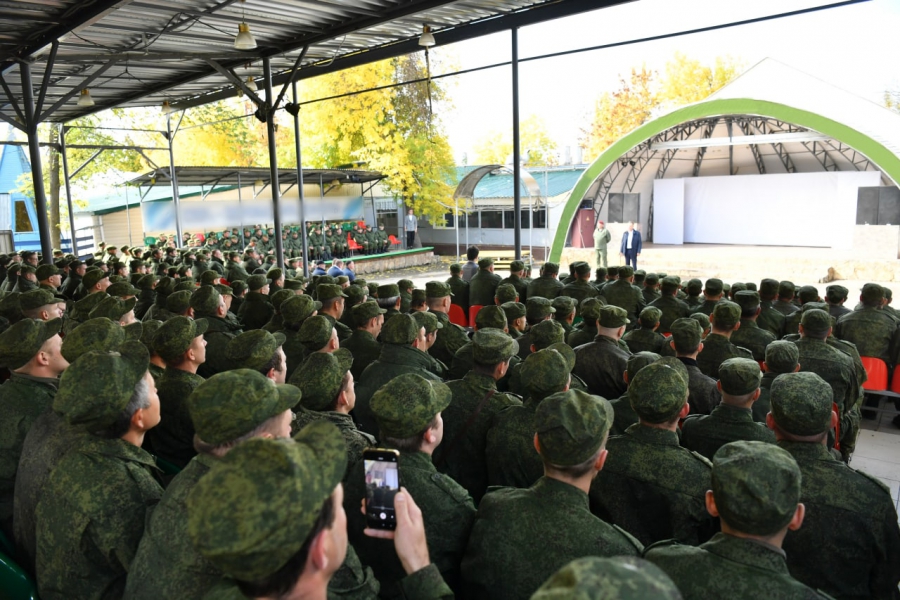 Бусаргин на встрече с мобилизованными: Все будут полностью укомплектованы