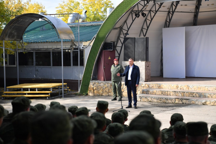 Бусаргин на встрече с мобилизованными: Все будут полностью укомплектованы