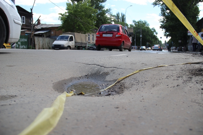 На Рабочей асфальт уходит под землю