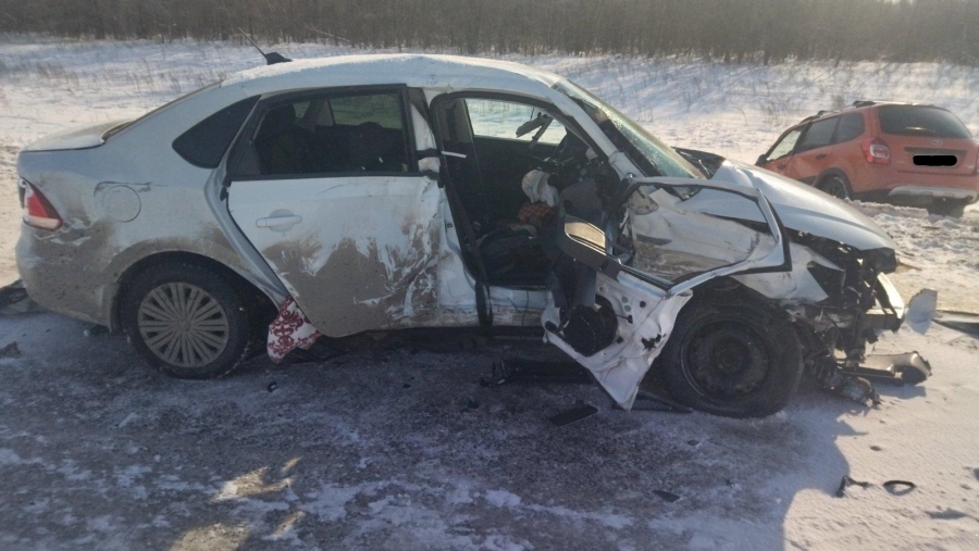 В Федоровском районе произошло столкновение двух машин. Есть пострадавший