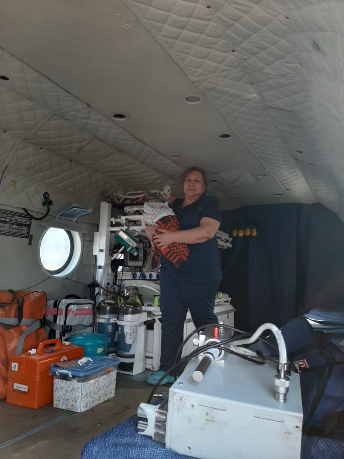 Санавиация госпитализировала из Балашова новорожденного с кровоизлиянием в мозг