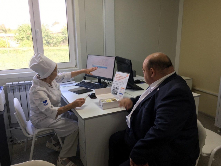 В амбулатории села Синенькие пациентов лечат с помощью видеосвязи и телемоста