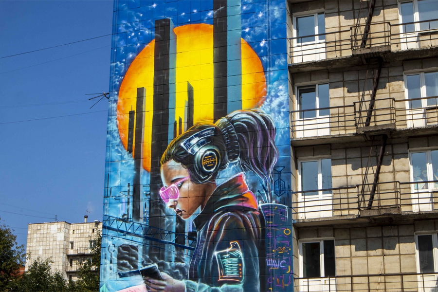 Саратовский мурал «Школа будущего» участвует в финале «ФормART»