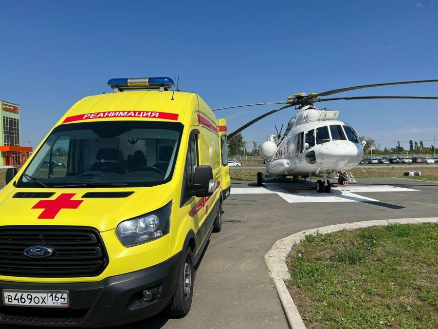 Санавиация доставила из Балашова в Саратов мужчину с ожогами