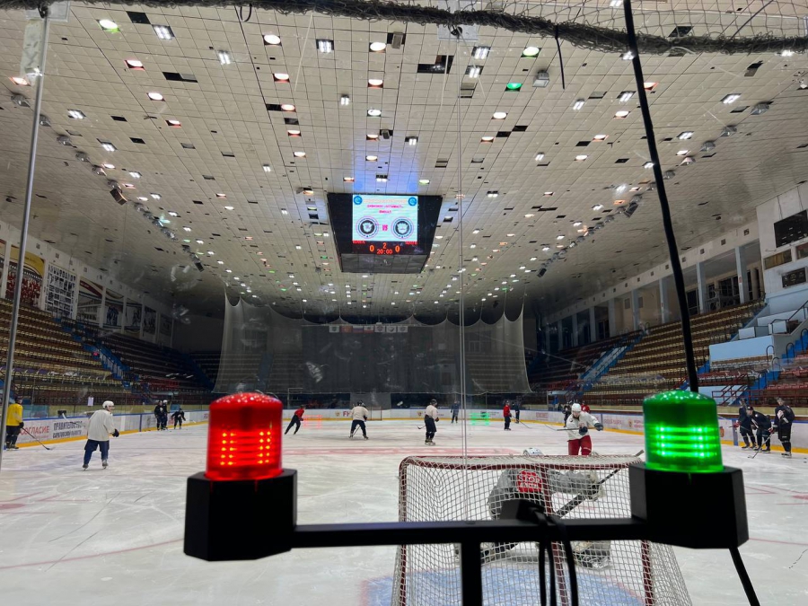 В ледовом дворце «Кристалл» появилась система «Видеогол»
