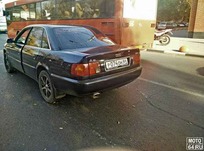 Мотоциклист разбился об «Ауди А6» с 18-летним водителем