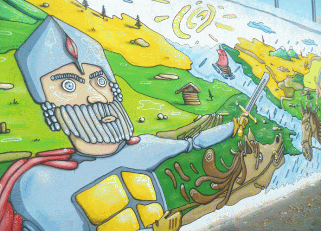 По набережной Саратова маршем прошли «остатки русских»