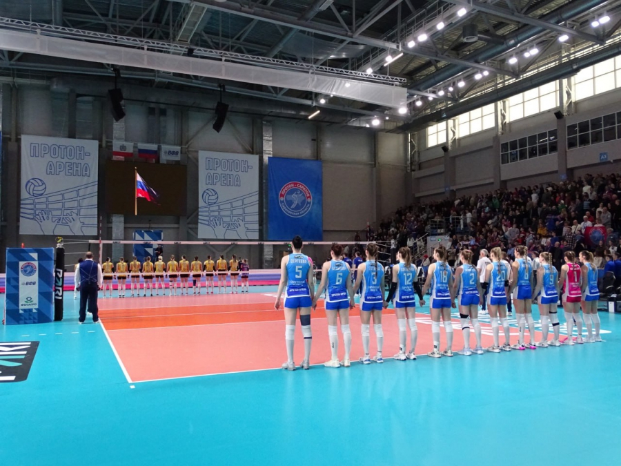 Саратовские волейболистки победили в первом матче в «Протон-Арене»