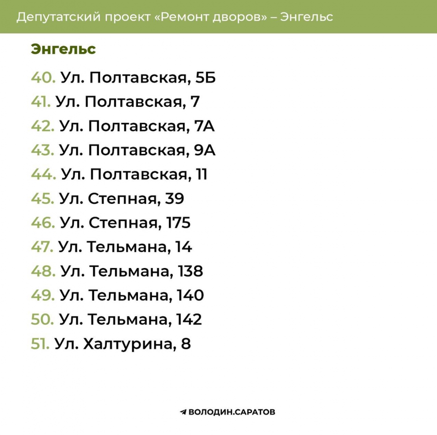 В Энгельсе при поддержке Володина отремонтируют 51 двор