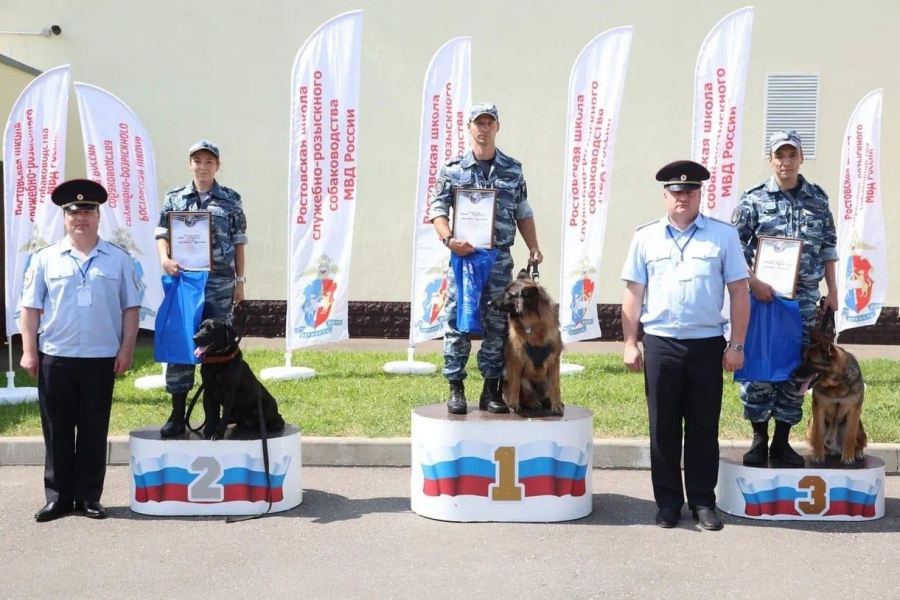 Полицейский-кинолог с собакой Адель из Саратова стала одной из лучших в России